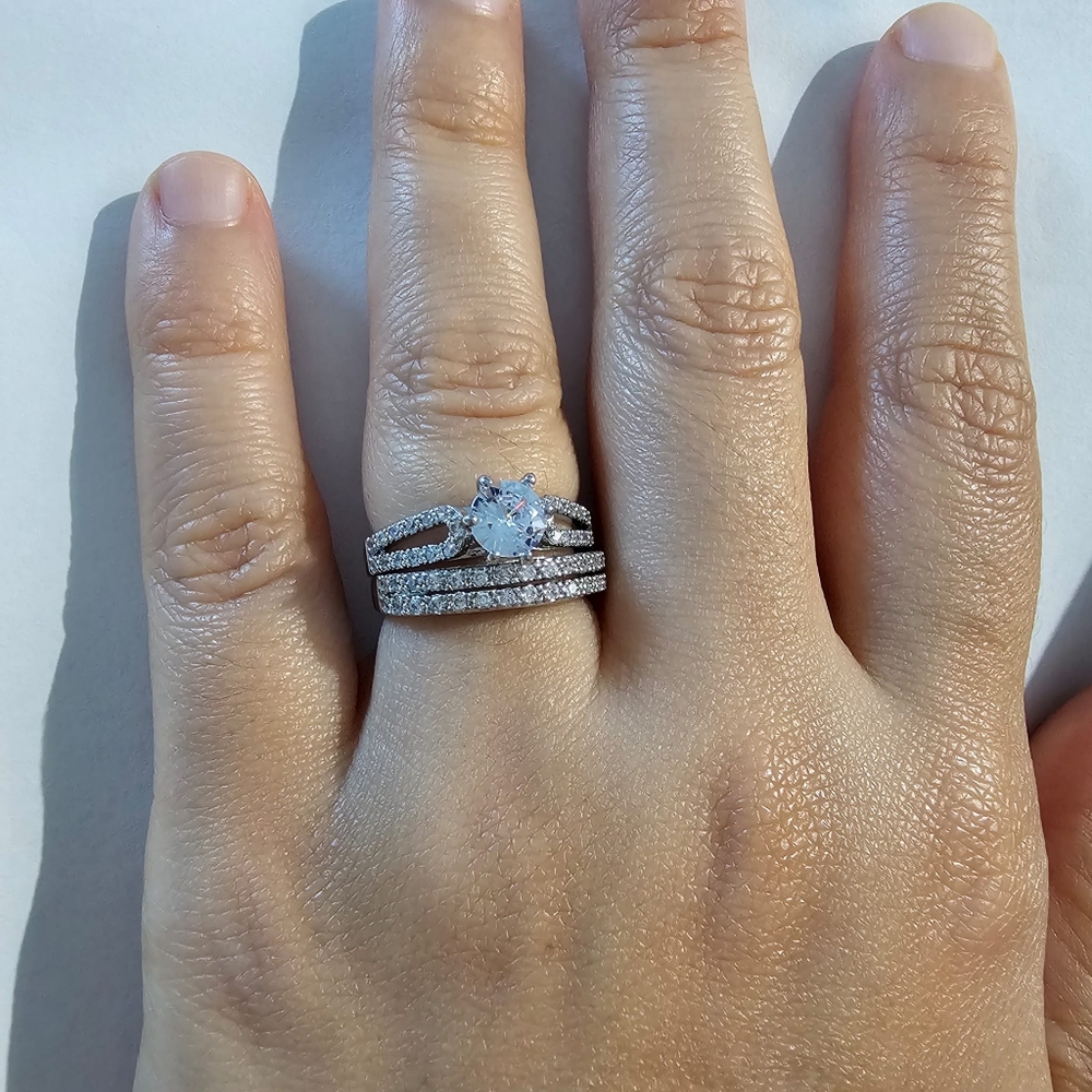 925 sterling  silver weeding ring stamped